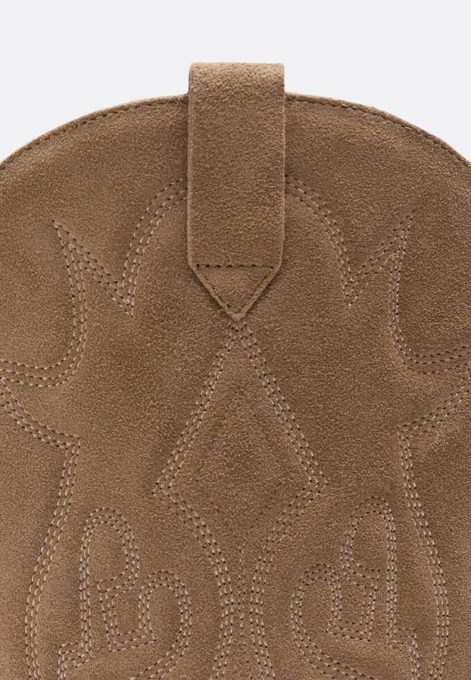 Stivali da cowboy in pelle crosta