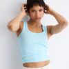 T-shirt a canotta a costine T-shirt a canotta a costine
