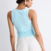 T-shirt a canotta a costine T-shirt a canotta a costine
