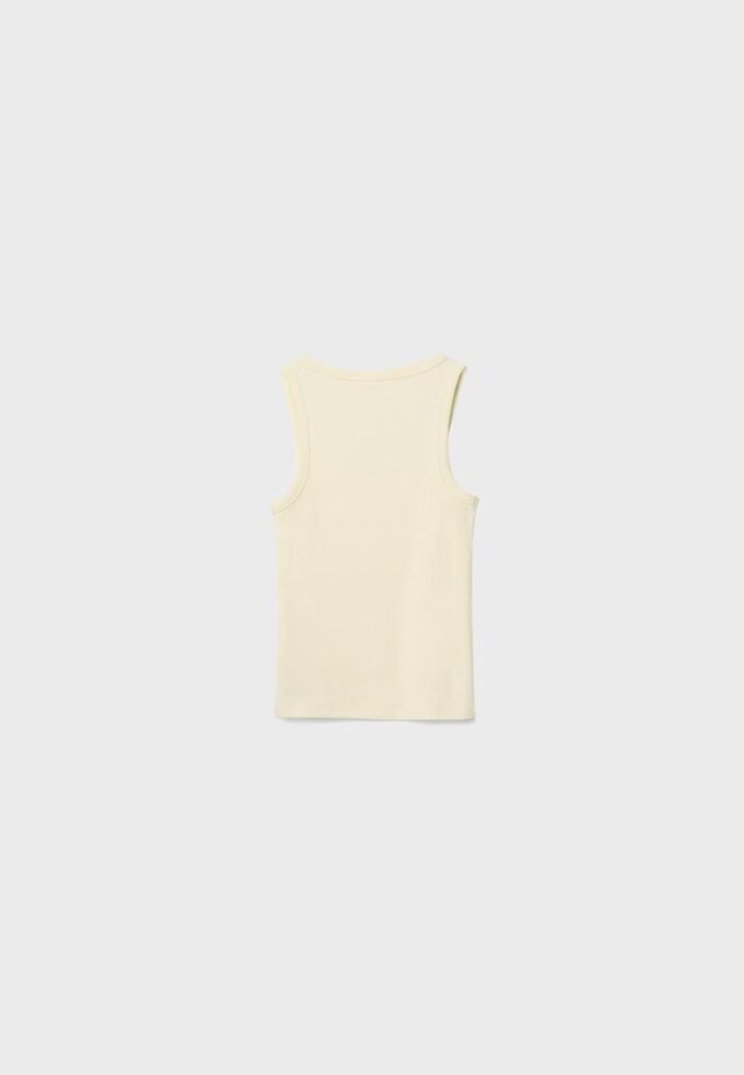 T-shirt a canotta a costine