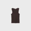 T-shirt a canotta a costine