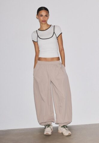 T-shirt a doppio contrasto