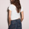 T-shirt a maniche corte con arricciature laterali