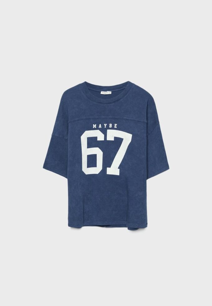 T-shirt a maniche corte con dettaglio grafico
