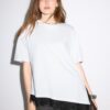 T-shirt a maniche corte con orlo in pizzo T-shirt a maniche corte con orlo in pizzo