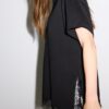 T-shirt a maniche corte con orlo in pizzo T-shirt a maniche corte con orlo in pizzo