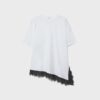T-shirt a maniche corte con orlo in pizzo T-shirt a maniche corte con orlo in pizzo