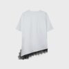 T-shirt a maniche corte con orlo in pizzo T-shirt a maniche corte con orlo in pizzo