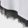 T-shirt a maniche corte con orlo in pizzo T-shirt a maniche corte con orlo in pizzo