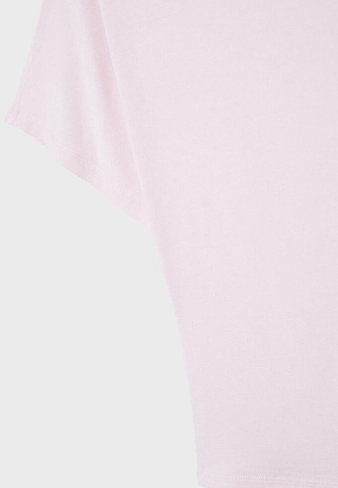 T-shirt a maniche corte con scollo a barchetta