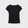 T-shirt a maniche corte con scollo a V