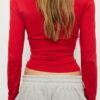 T-shirt a maniche lunghe con arricciatura T-shirt a maniche lunghe con arricciatura