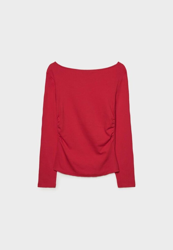 T-shirt a maniche lunghe con arricciatura T-shirt a maniche lunghe con arricciatura