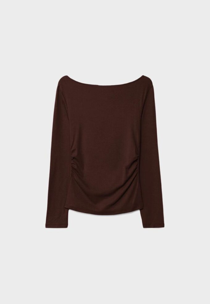 T-shirt a maniche lunghe con arricciatura T-shirt a maniche lunghe con arricciatura