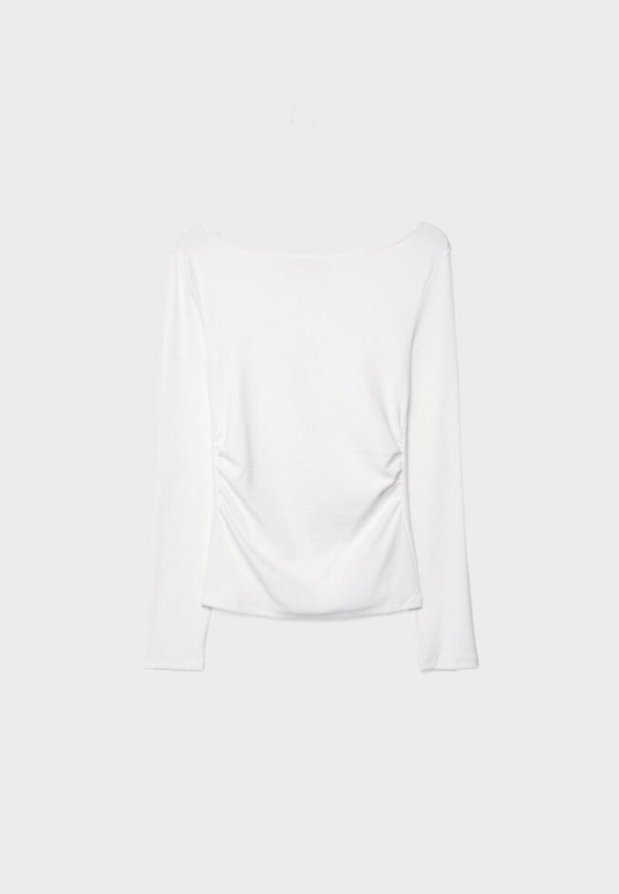 T-shirt a maniche lunghe con arricciatura T-shirt a maniche lunghe con arricciatura