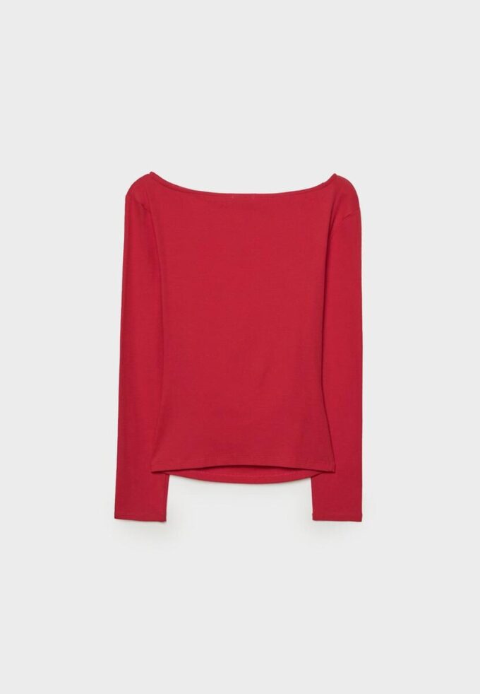 T-shirt a maniche lunghe con arricciatura T-shirt a maniche lunghe con arricciatura