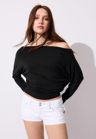 T-shirt asimmetrica in modal T-shirt asimmetrica in modal