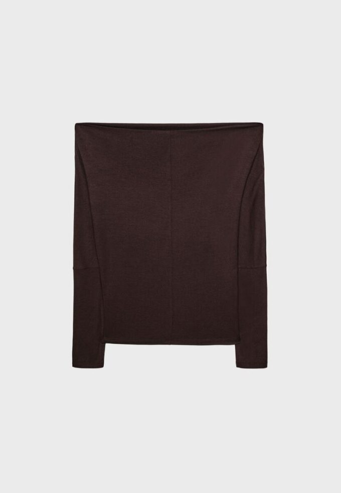 T-shirt asimmetrica in modal