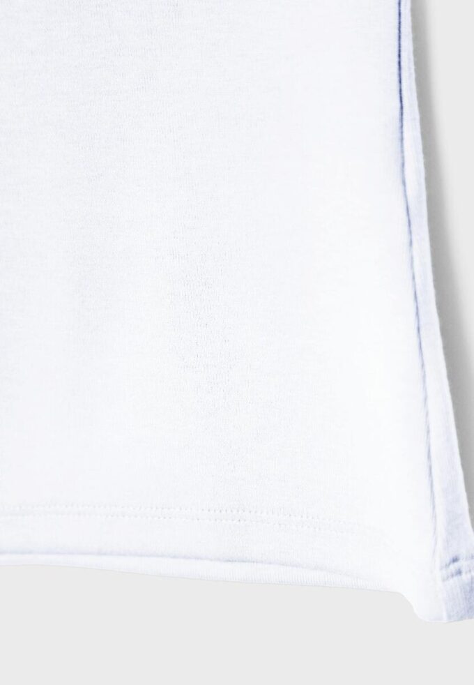 T-shirt senza maniche con collo a imbuto