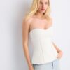 Top a fascia con scollo a cuore