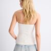 Top a fascia con scollo a cuore