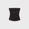 Top a fascia drappeggiato con dettaglio a V Top a fascia drappeggiato con dettaglio a V