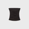 Top a fascia drappeggiato con dettaglio a V Top a fascia drappeggiato con dettaglio a V