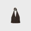 Top a fascia in rete a pois Top a fascia in rete a pois