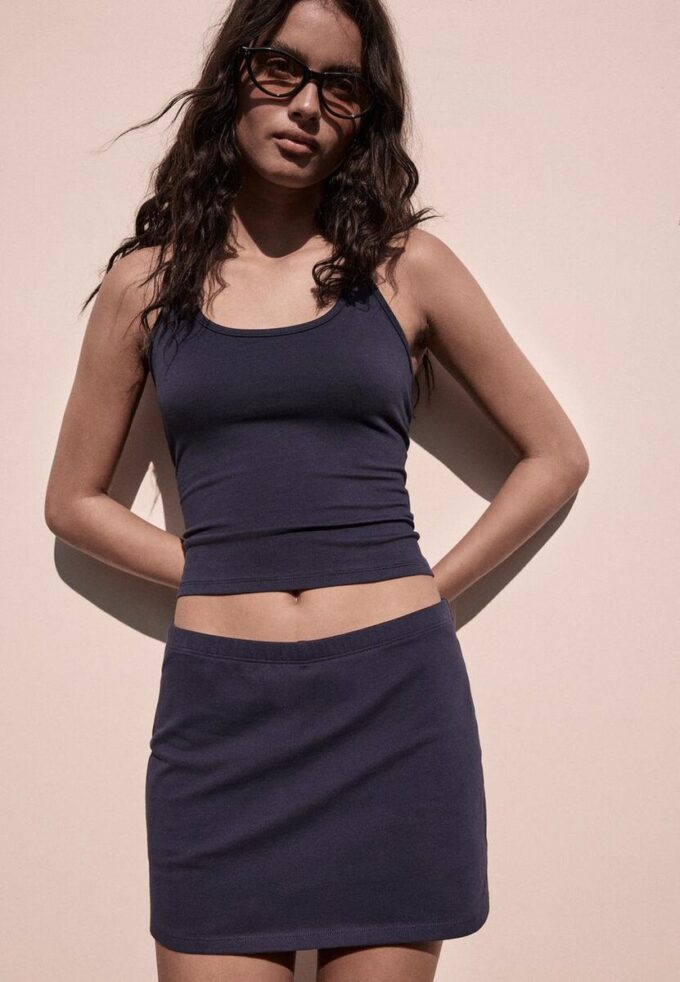 Top all’americana in maglia