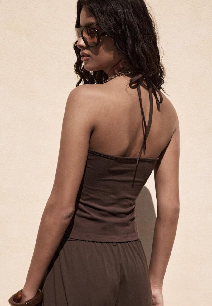 Top all’americana in maglia