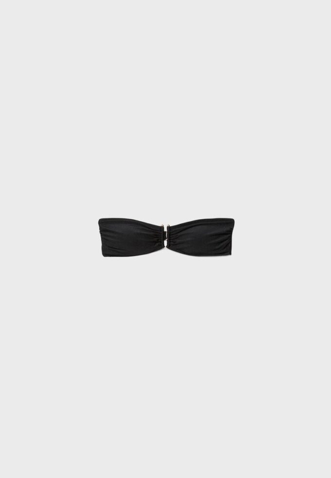 Top bikini a fascia con scollo a U Top bikini a fascia con scollo a U