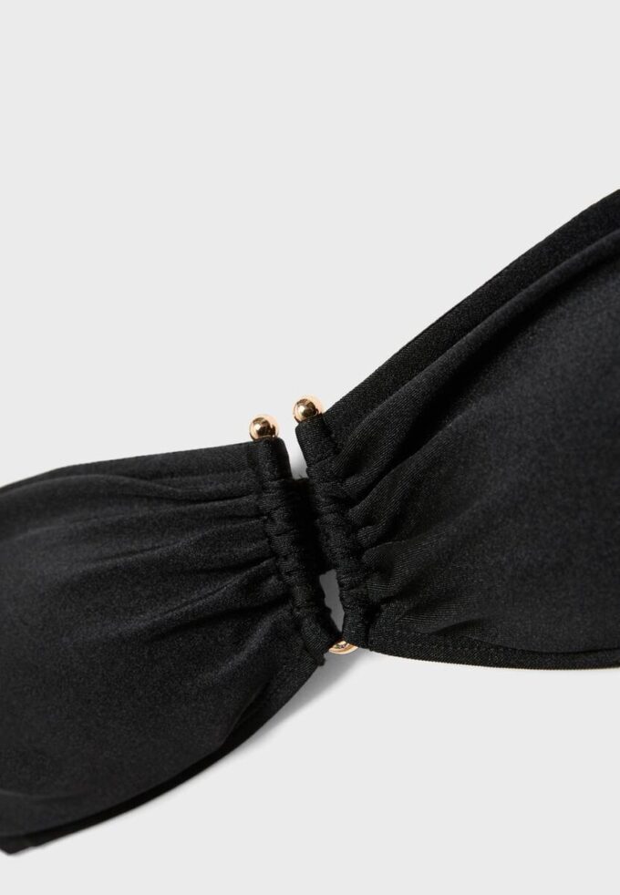 Top bikini a fascia con scollo a U Top bikini a fascia con scollo a U