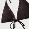 Top bikini a triangolo con borchie Top bikini a triangolo con borchie
