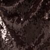 Top con scollo all’americana e paillettes