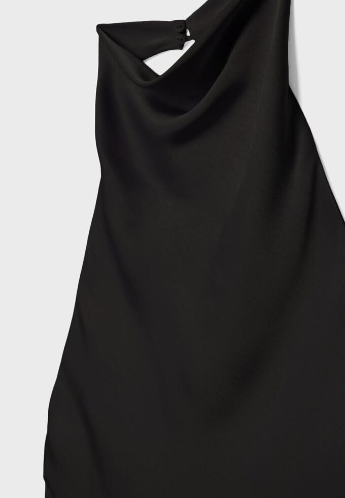 Top con scollo all’americana effetto raso Top con scollo all’americana effetto raso