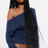 Top con scollo asimmetrico