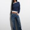 Top con scollo asimmetrico