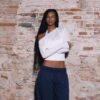 Top con scollo asimmetrico