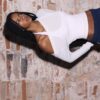 Top con scollo asimmetrico