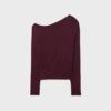 Top con scollo asimmetrico