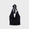 Top con scollo drappeggiato Top con scollo drappeggiato
