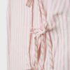Top halter con nodo semi-increspato in stile qipao