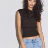 Top in maglia con fascia Top in maglia con fascia