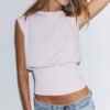 Top in maglia con fascia