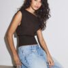 Top in maglia con fascia Top in maglia con fascia