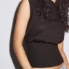 Top in maglia con fascia Top in maglia con fascia
