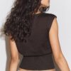 Top in maglia con fascia Top in maglia con fascia