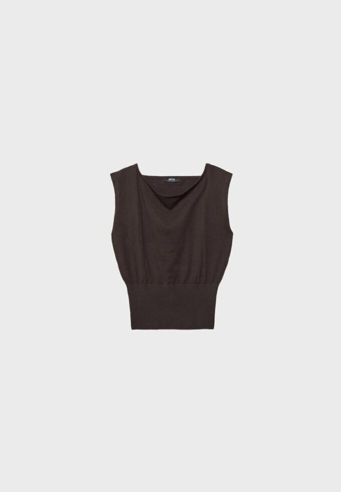 Top in maglia con fascia Top in maglia con fascia