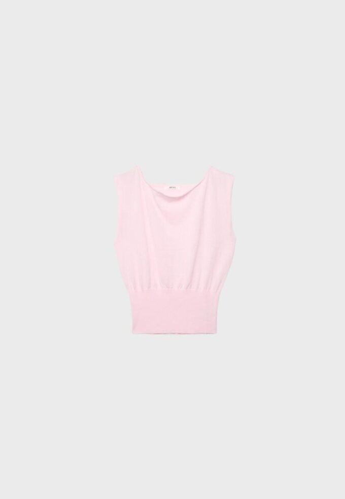 Top in maglia con fascia