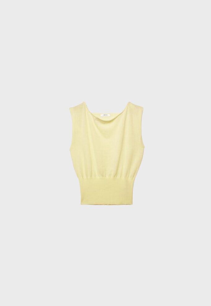 Top in maglia con fascia Top in maglia con fascia